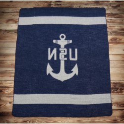 Decke Plaid 1969 US NAVY USN wool blanket Pike Brothers 2