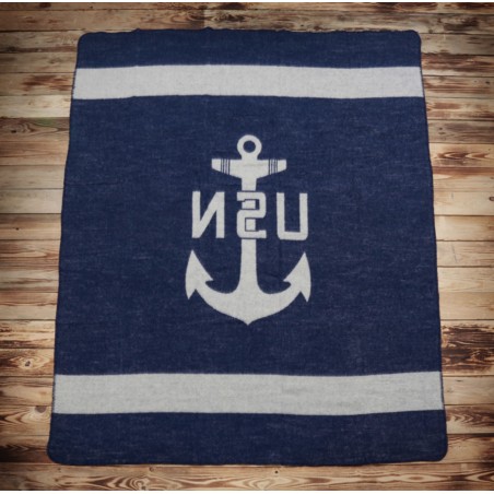 Decke Plaid 1969 US NAVY USN wool blanket Pike Brothers