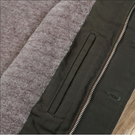 Veste de pont USN N1 Deck Jacket Waxed Oliv N-1 1944 Navy Pike Brothers