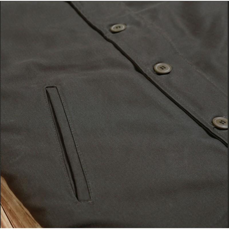 USN N1 Deck Jacket Waxed Oliv N-1 1944 Navy...