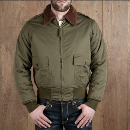 Pilotenjack B10 - 1943 B-10 Flight Jacket olive drab - Pike Brothers