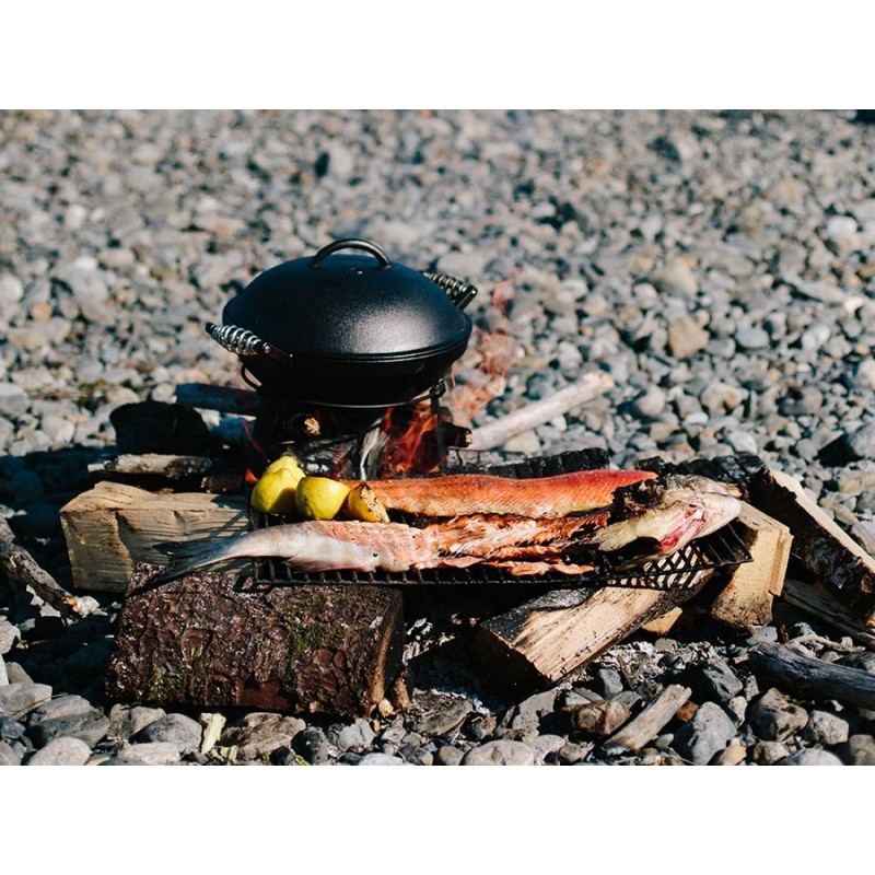 Barbecue gietijzer alles-in-één Iron Cast BBQ -...