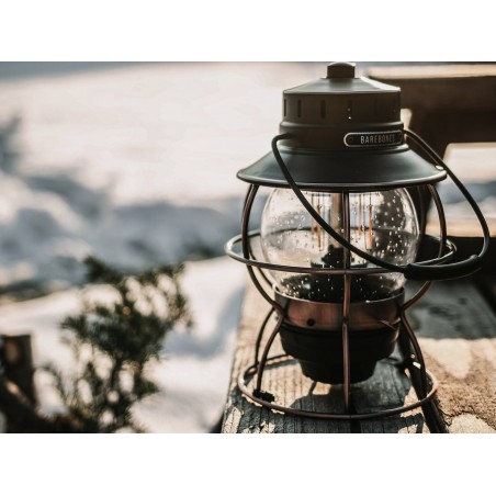 Vintage Portable USB Bronze LED Railroad Lantern - Railroad Lantern Barebones Living