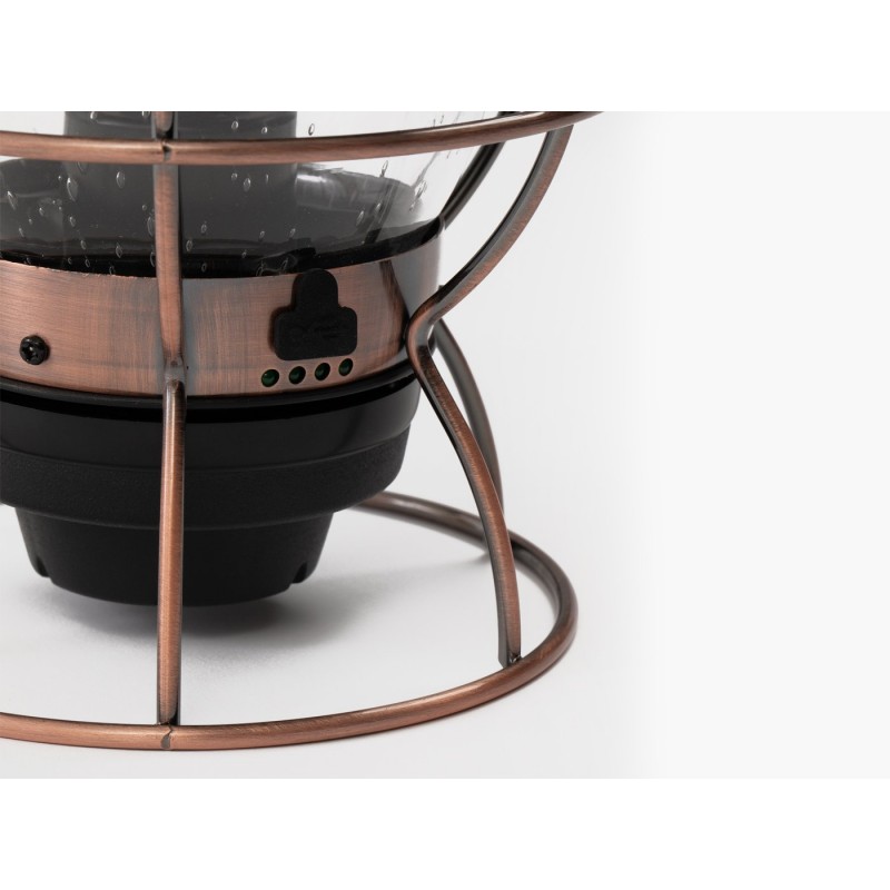 Vintage Eisenbahn LED-Laterne Tragbar USB...