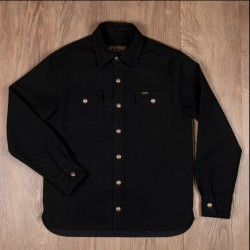 1943 CPO Shirt Moleskin sulphur black - Pike Brothers