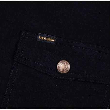 Hemd 1943 CPO Shirt Moleskin sulphur black – Pike Brothers