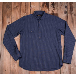 1908 Miner Shirt blue striped 2