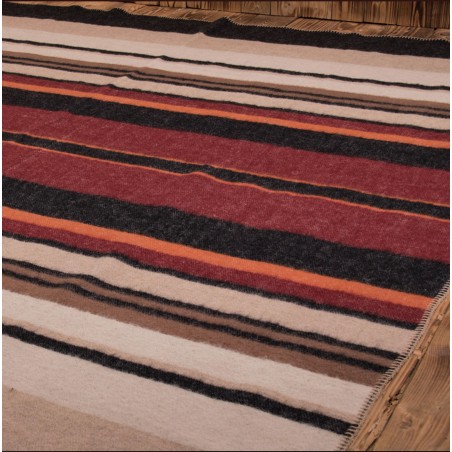 Deken Plaid 1969 Sunset wool blanket red Pike Brothers