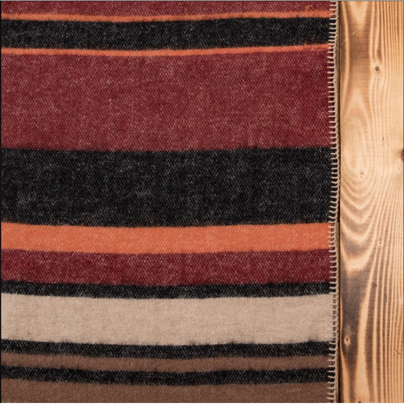 1969 Sunset Wool Blanket red Pike Brothers