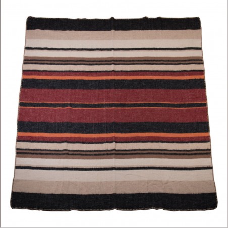Decke Plaid 1969 Sunset wool blanket red Pike Brothers
