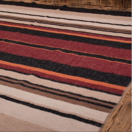 Deken Plaid 1969 Sunset wool blanket red Pike Brothers