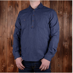 1908 Miner Shirt blau gestreift
