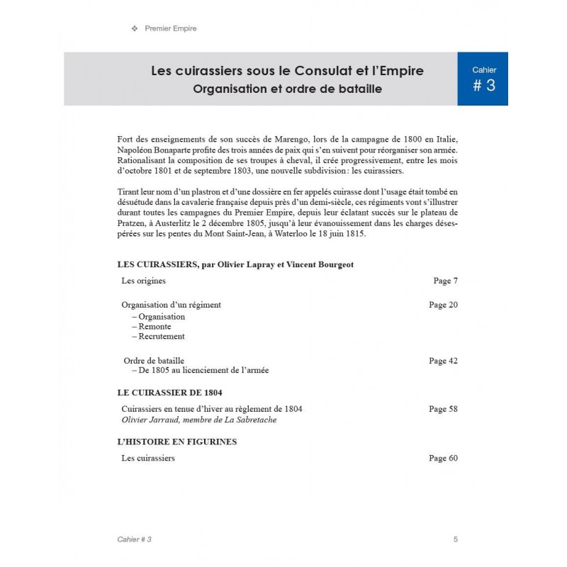 The Cuirassiers, Consulate and Empire -...