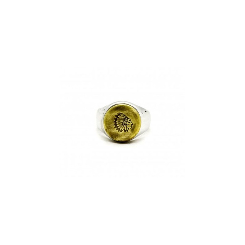 Tattoo Sailor 'The Chief' Ring - Black Pearl...