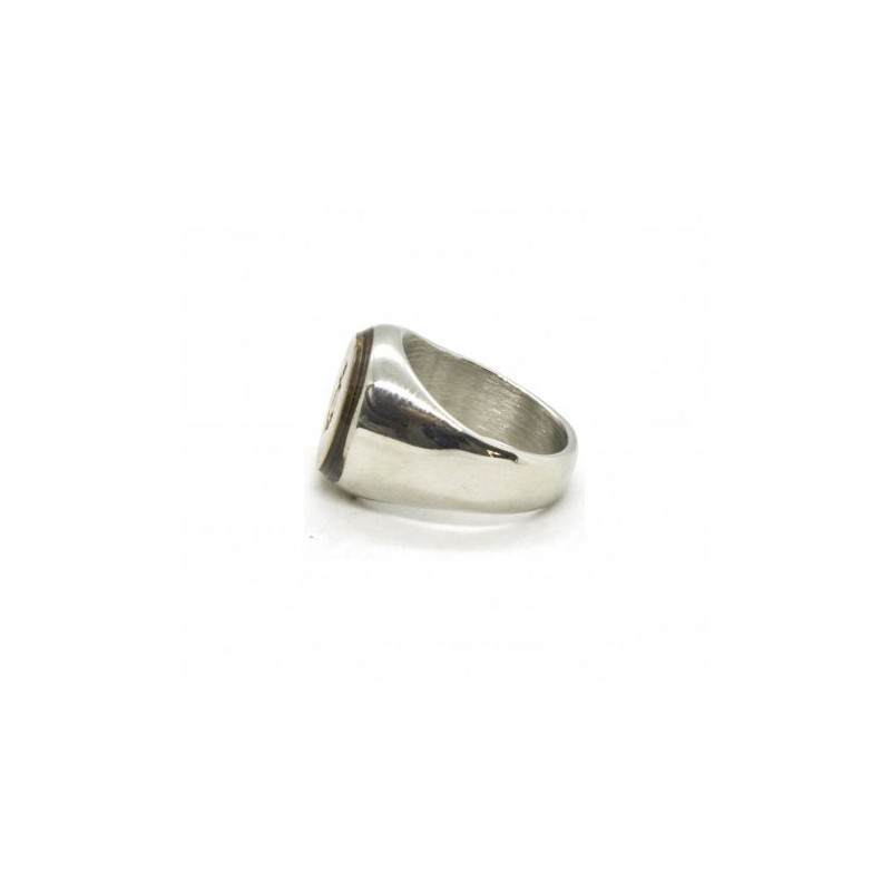 Tattoo Sailor 'The Chief' Ring - Black Pearl...