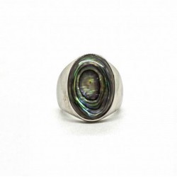 Zegelring Abalone - Black Pearl Creations 2