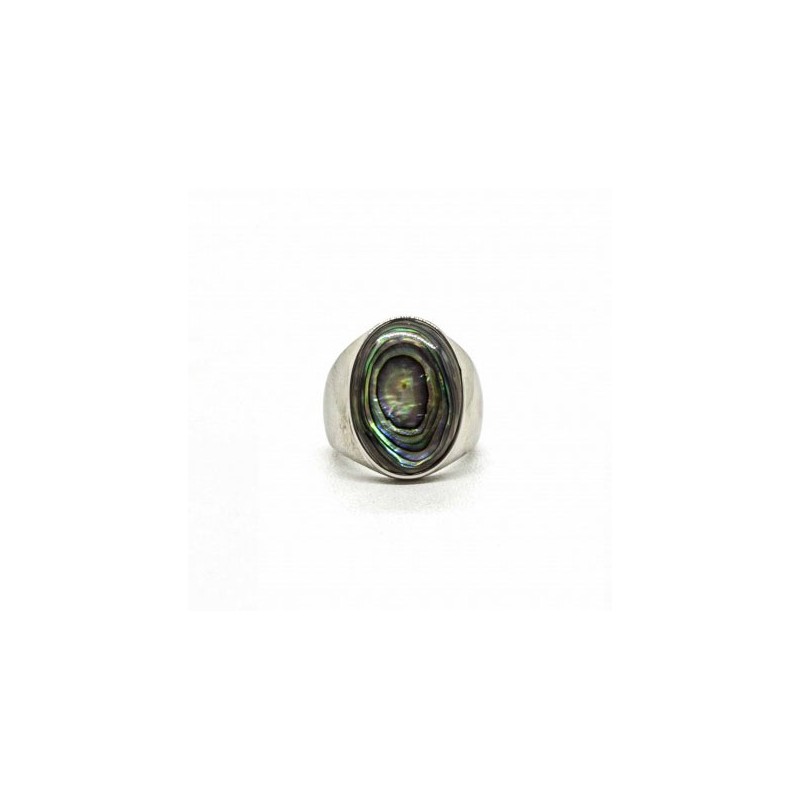 Abalone Signet Ring - Black Pearl Creations