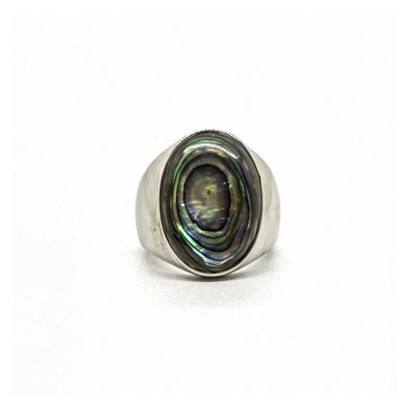 Zegelring Abalone - Black Pearl Creations