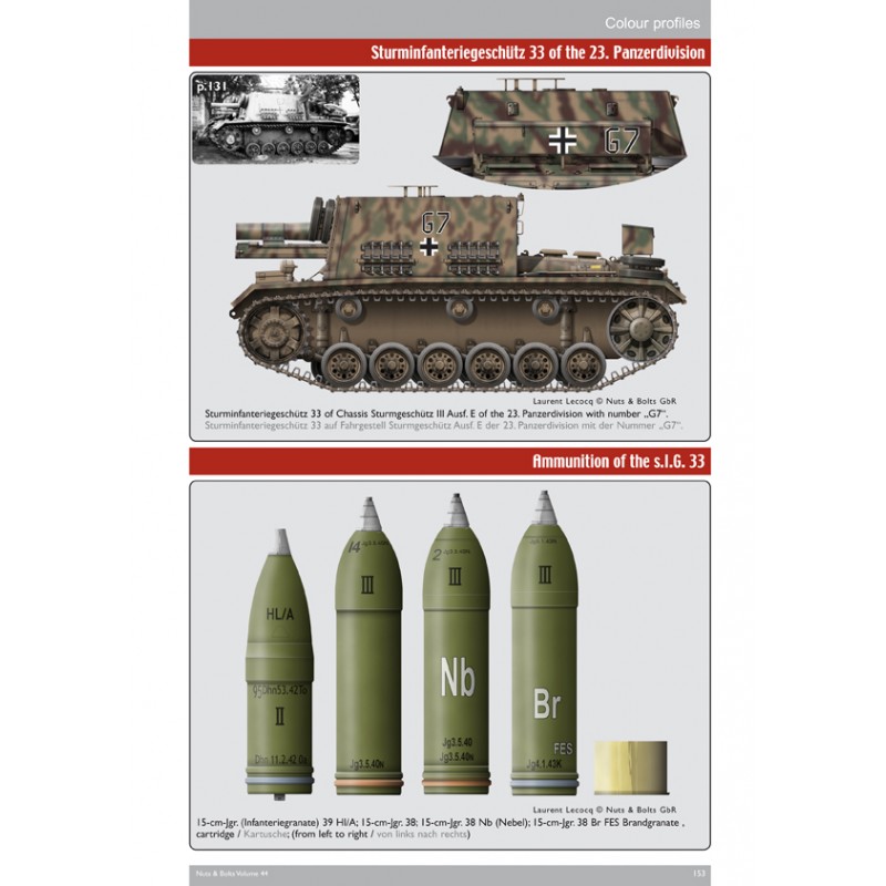 NUTS & BOLTS VOL 44 - 15 cm S.I.G. 33 Auf Fgst....