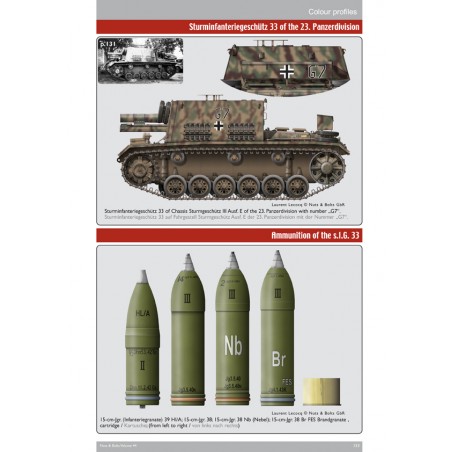 NUTS & BOLTS VOL. 44 - 15 cm S.I.G. 33 Auf Fgst. Pz.Kpfw. II, III y Sturminfanteriegeschütz 33