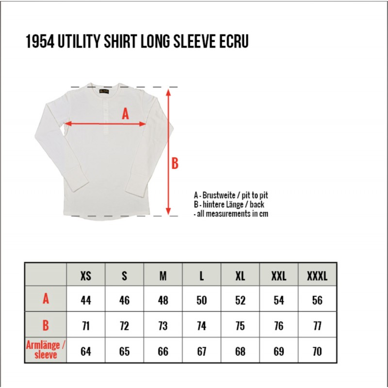 CAMISETA HENLEY 1954 UTILITY SHIRT LONG SLEEVE...