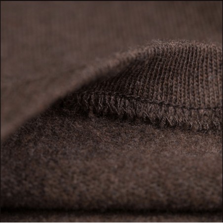 T-SHIRT HENLEY 1954 UTILITY SHIRT LONG SLEEVE BROWN MELANGE – PIKE BROTHERS