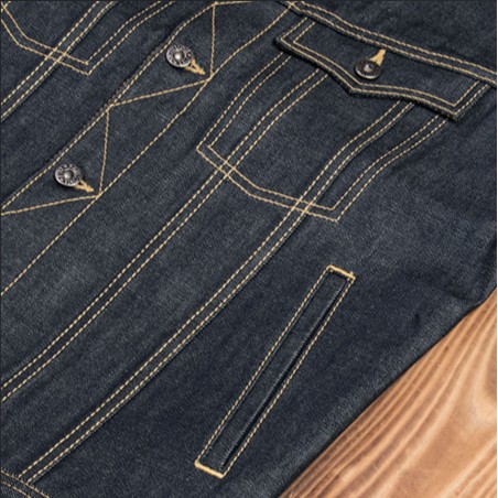 Denim Vest 1963 Roamer Vest 11oz Metal - Pike Brothers
