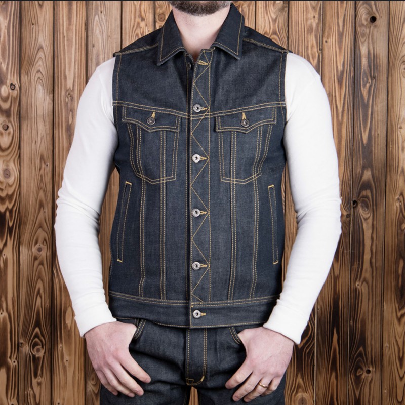 Denim gilet 1963 Roamer Vest 11oz metal - Pike...