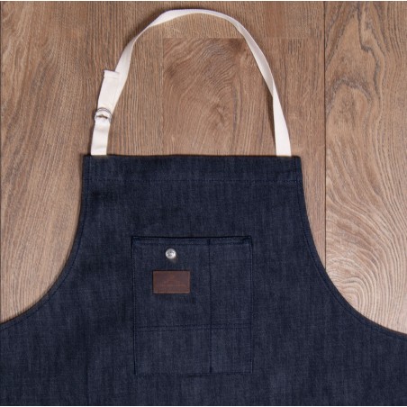 Tablier Selvedge Denim 1927 Shop Apron 11oz metal - Pike Brothers