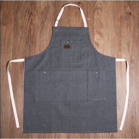 Schürze Selvedge Denim 1927 Shop Apron Grey Wabash - Pike Brothers