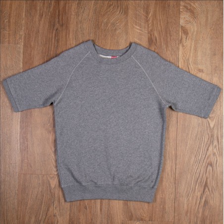 Short-Sleeve Sweatshirt 1953 Hunnicutt BJ Grey Sports Sweater - Pike Brothers