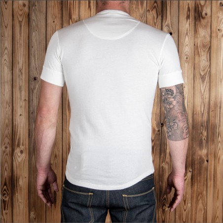 Henley-T-Shirt mit Knopfleiste und Kurzarm ecru - 1927 Henley Shirt short sleeve ecru Pike Brothers