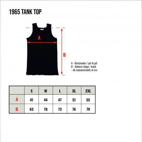 Pack van 2 witte hemden - tubulaire Marcel 100% katoen - 1965 Tank Top Pike Brothers set white
