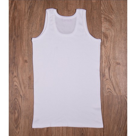 2er-Pack weiße Unterhemden - Schlauch-Achselhemd 100 % Baumwolle - 1965 Tank Top Pike Brothers set white