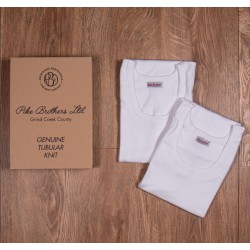 2er-Pack weiße Unterhemden - Schlauch-Achselhemd 100 %... 2