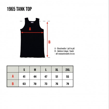 2er-Pack schwarze Trägerhemden – Schlauchförmiges Unterhemd 100% Baumwolle – 1965 Tank Top Pike Brothers set black