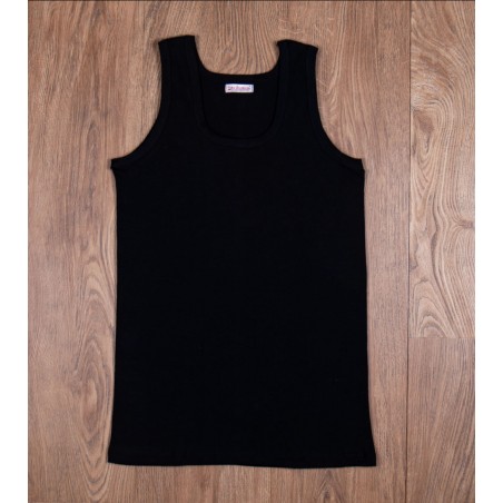 2er-Pack schwarze Trägerhemden – Schlauchförmiges Unterhemd 100% Baumwolle – 1965 Tank Top Pike Brothers set black