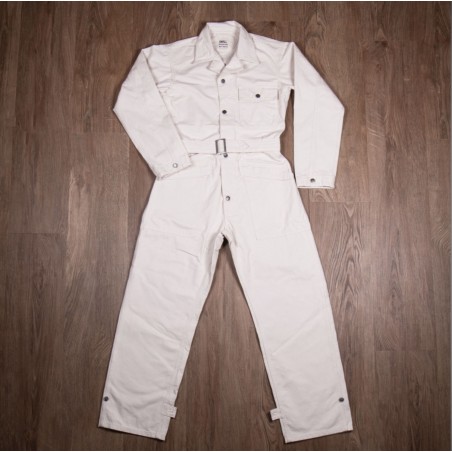 Weißer Denim-Overall – 1938 Mechanic Coverall off white Pike Brothers