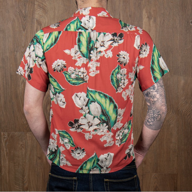 1947 Albert Shirt Hawaiian Shirt Pulemoku red -...