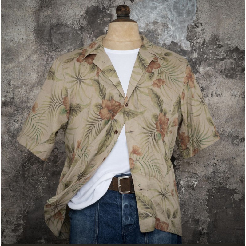 HAWAIIAANS SHIRT "VINTAGE FLOWERS" - Fleurs de...
