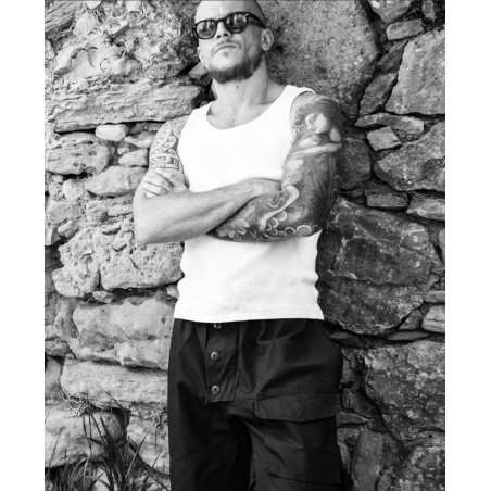 Khakifarbene U-Boot-Fahrer-Hose - 1950 Submariner Royal Kaki Pant - Fleurs de Bagne