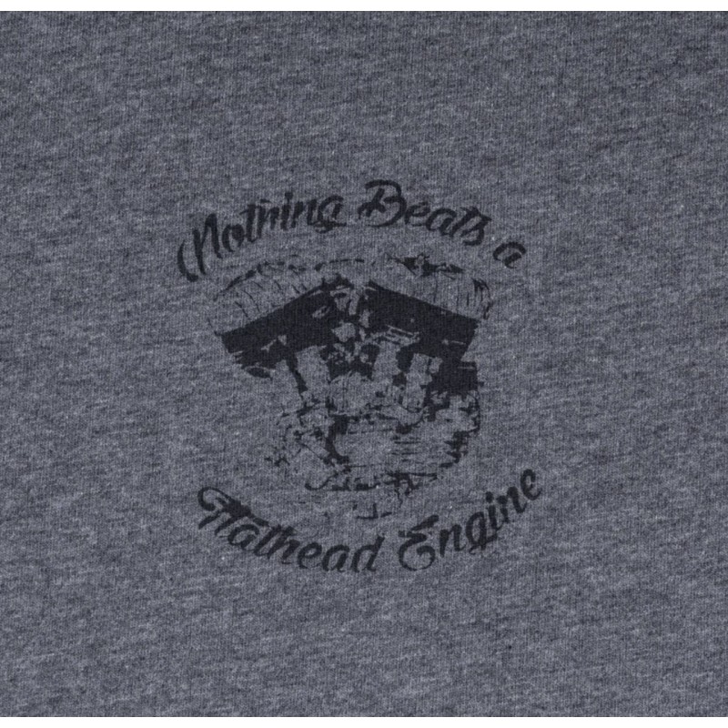 Flathead Engine Grey T-shirt - 1969 Sports Tee...