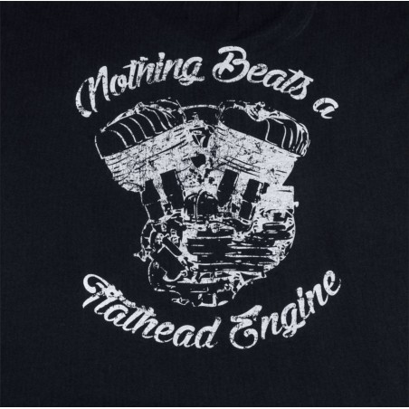 T-shirt Flathead Engine zwart - 1969 Sports Tee Engine black Pike Brothers