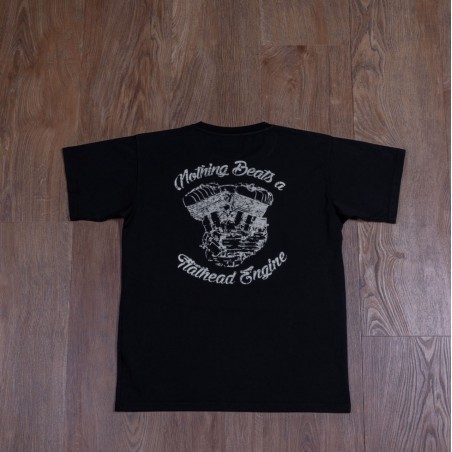 T-Shirt Flathead Engine Schwarz - 1969 Sports Tee Engine black Pike Brothers