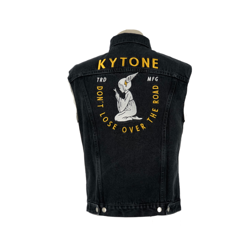 Weste Rick Denim Bestickt - Kytone