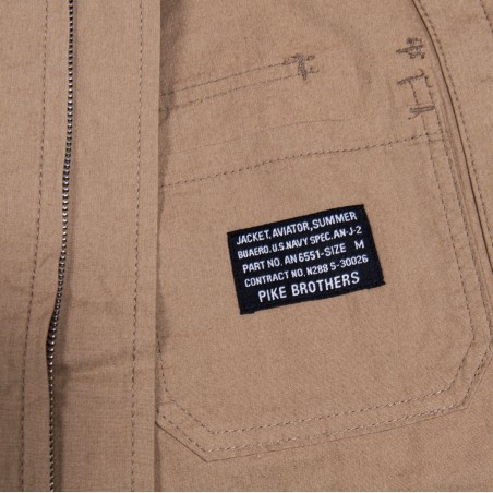 1944 Summer ANJ-2 Flight Jacket Sand - Pike Brothers
