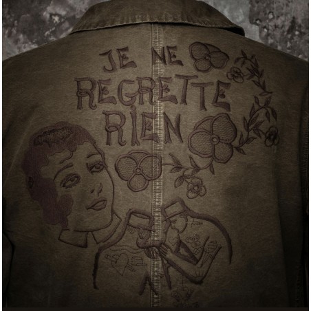TAP 51 Camerone Military Canvas Jacket "Je ne regrette rien" - Fleurs de Bagne