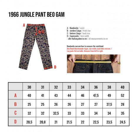 Hose "Léopard" 1966 Jungle BEO GAM - Pike Brothers