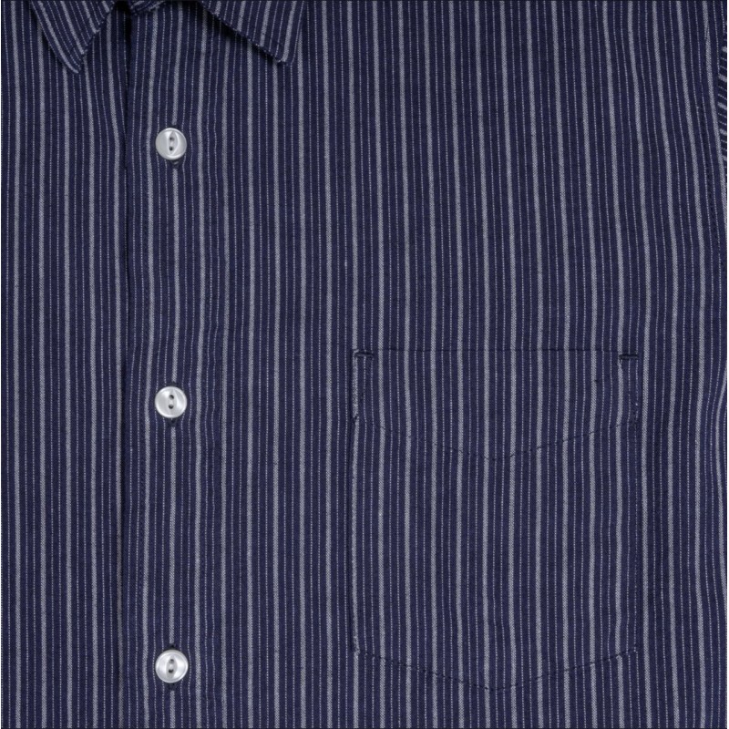 Classic Blue Cotton Shirt - 1947 Albatros Shirt...