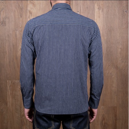 Chemise classique bleue coton - 1947 Albatros Shirt Beaumont blue - Pike Brothers